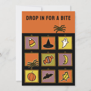 Einladungen für kreatives Halloween-Party