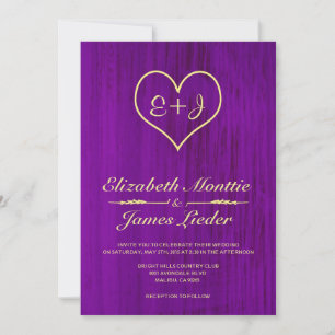Einladungen für Lila Hochzeiten und Hochzeiten in