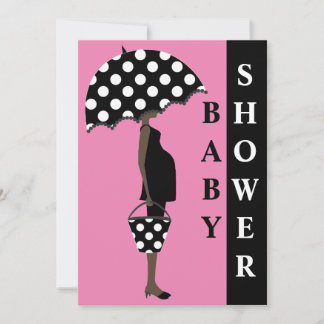 Einladungen für Polka Dot Baby Dusche {Pink}