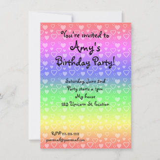 Einladungen für Regenbogen