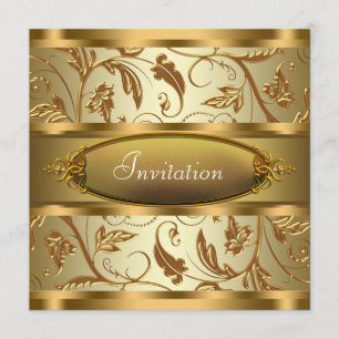 Einladungen für reine Gold-Party zu allen Anlässen