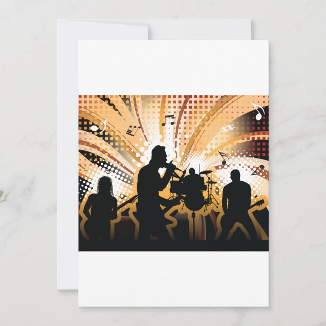 Einladungen für Rock Group (Vorderseite)