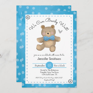 Einladungen für Teddy Bear Baby Shower