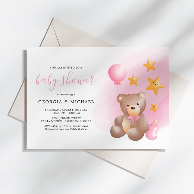 Einladungen für Teddy Bear Baby Shower (Von Creator hochgeladen)
