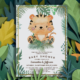 Einladungen für Tiger Baby Shower