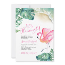 Einladungen für tropischen Junggeselinnen-Abschied