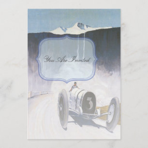 Einladungen für Vintage Rennwagen