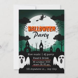 Einladungen Halloween für Ihre Freunde & Familie.