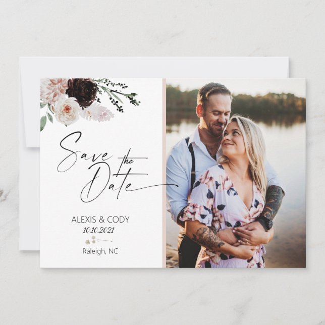 Einladungen, Hochzeit, Bridal, Boho Bridal, rot Einladung (Vorderseite)