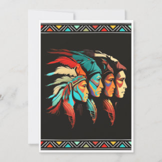 Einladungen im Stil der indianischen Pferde