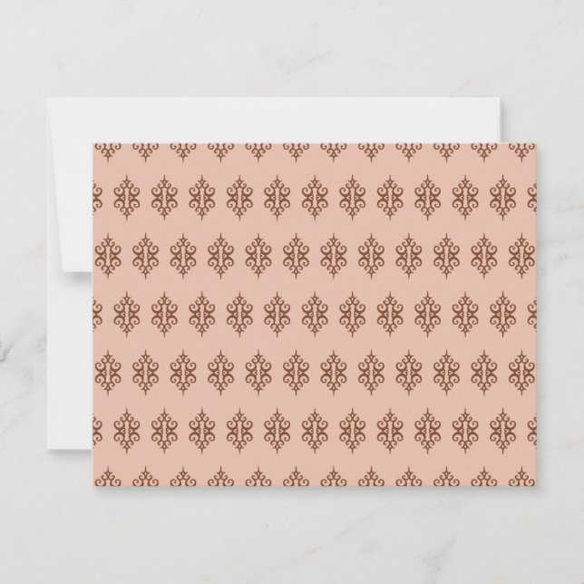 Einladungen in antiken rosa Spitzen (Vorderseite)