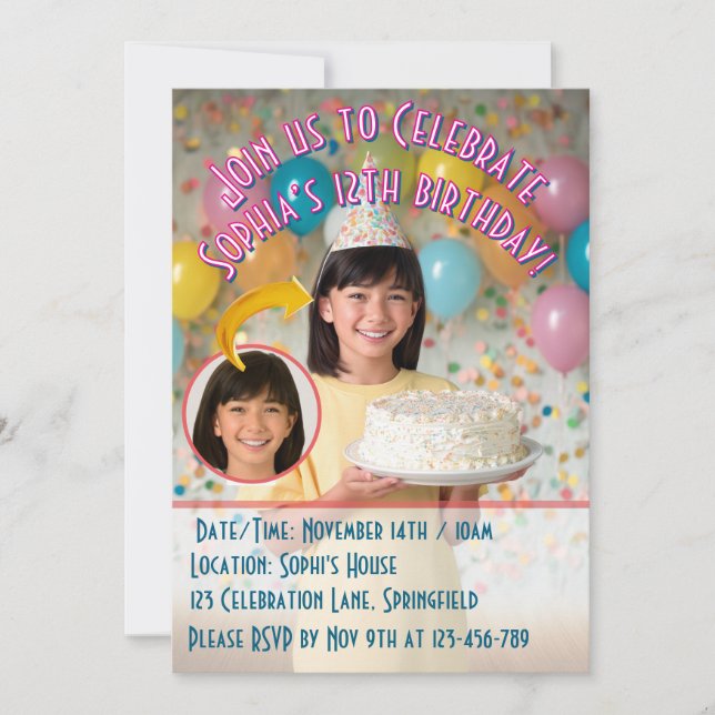 Einladungen mit Ihnen oder einem Angehörigen (Vorderseite)