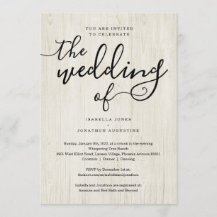 Einladungen mit UAWG & Registry für eine Hochzeit