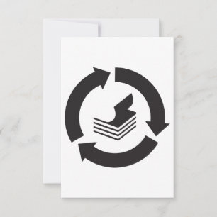 Einladungen Recycelnd Papier