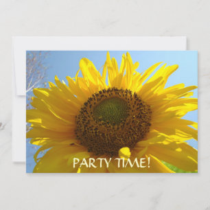 Einladungen SONNENBLUMEN Party Time! Partys Einlad