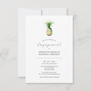 Einladungen tropischer Ananas durch eine Einsatzpa