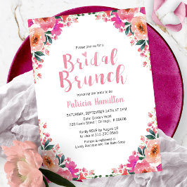 Einladungen von Bridal Brunch Hot Pink Blume