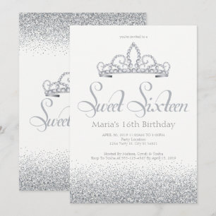 Einladungen von Silver & Diamonds 16 . Geburtstag