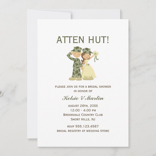 Einladungen von Soldaten und Polterabend (Vorderseite)