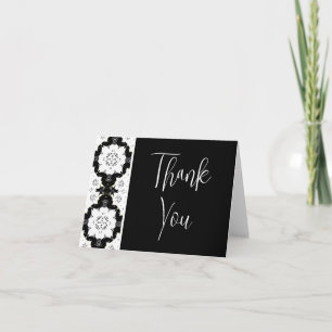 Einladungen zu Balck und White Floral Wedding