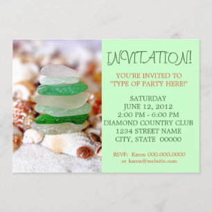 Einladungen zu Beach Glass & Seashells