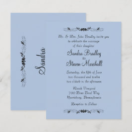 Einladungen zu Blue Wedding