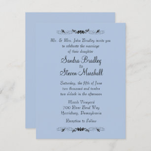 Einladungen zu Blue Wedding