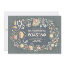 Einladungen zu Botanischen Hochzeiten der Rustikal