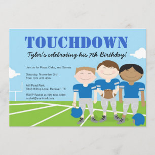 Einladungen zu Boys Fußball Geburtstagsparty,