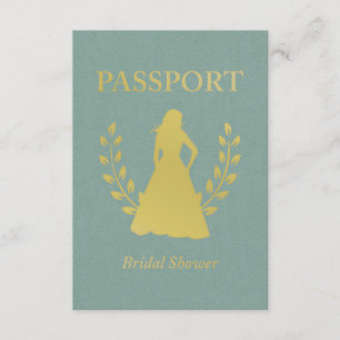 Einladungen zu Brautparty-Passport