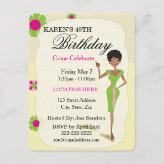 Einladungen zu einer echten Hübschen Girls Geburts