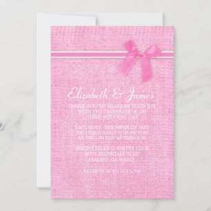 Einladungen zu einer Hochzeit in Rosa und Weiß