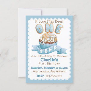 Einladungen zu einer Sweet Year First Birthday Par