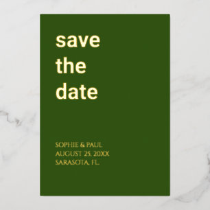 Einladungen zu einer Waldgrüne Save the Date