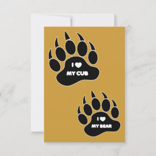 Einladungen zu Gay Bear Cub Hochzeiten