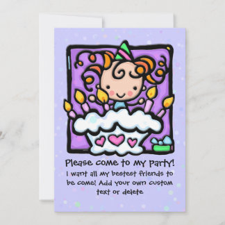 Einladungen zu Geburtstagsfeiern LILA