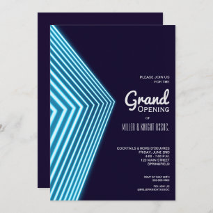 Einladungen zu Grand Opening Blue Neon