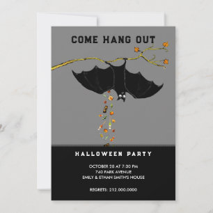 Einladungen zu Halloween-Party