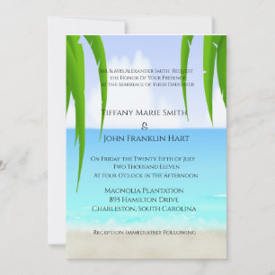 Einladungen zu Hochzeiten am Strand/am Ozean