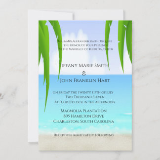Einladungen zu Hochzeiten am Strand/am Ozean