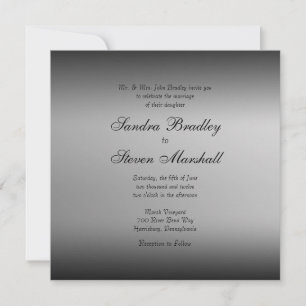 Einladungen zu Hochzeiten im Schwarzen und Weißen