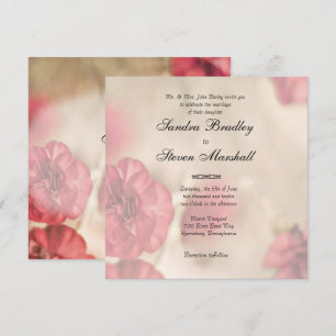 Einladungen zu Hochzeiten in Rosa