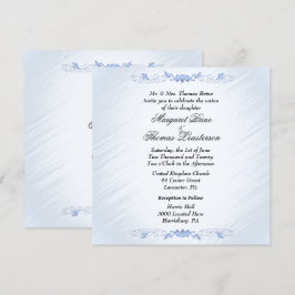 Einladungen zu Hochzeiten mit blauem Akzent