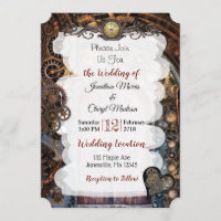 Einladungen zu Hochzeiten von Steampunk Pocket