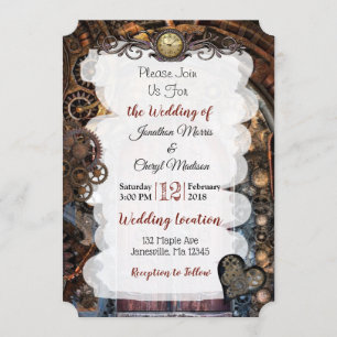 Einladungen zu Hochzeiten von Steampunk Pocket