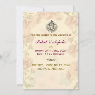 Einladungen zu indischen Hochzeiten