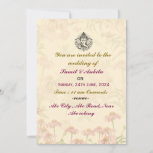 Einladungen zu indischen Hochzeiten