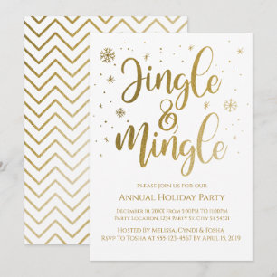 Einladungen zu Jingle und Mingle Holiday Party