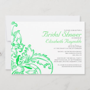 Einladungen zu Lime Green Blüh Bridal
