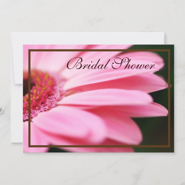 Einladungen zu Orangendusche und Rosa Bridal (Vorderseite)